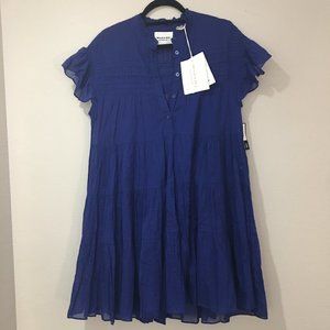 Marant Etoile royal blue Lanikaye mini dress with matching camisole